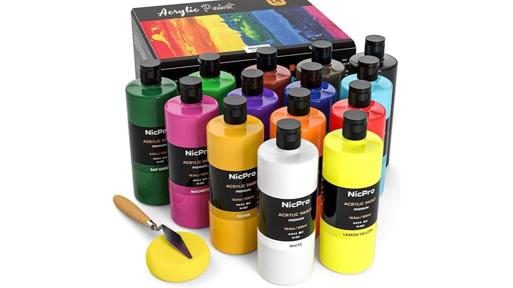 nicpro 14 color acrylic set