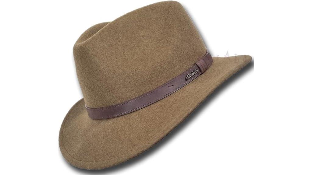 oztrala wool fedora hat