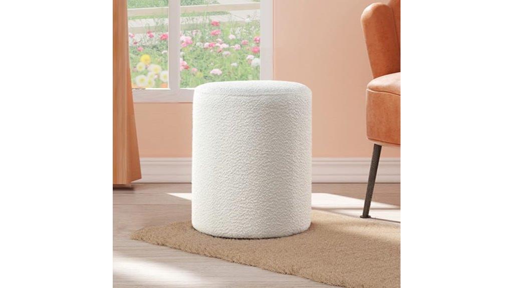 padded round ottoman