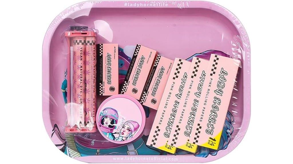 pink rolling kit accessories