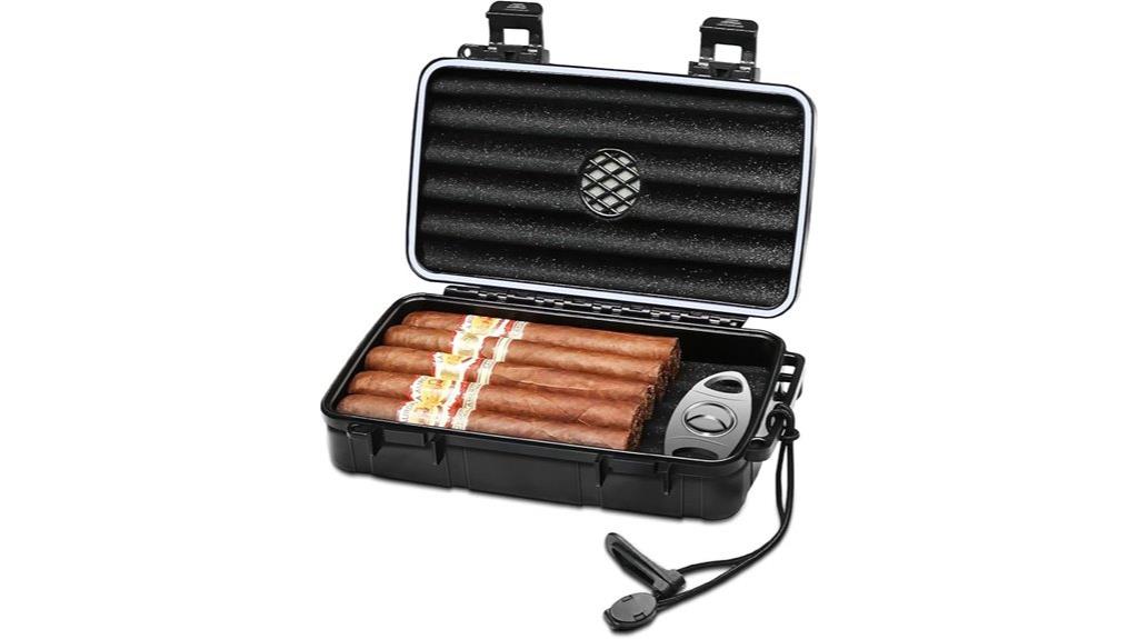 portable cigar humidor case