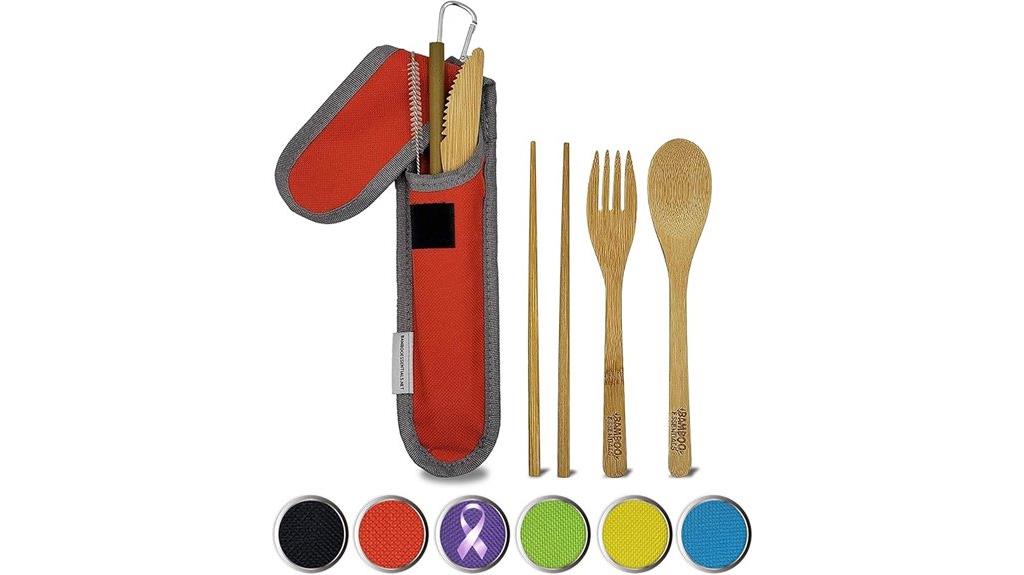 portable travel utensil kit