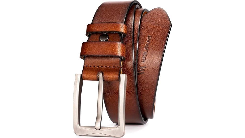 premium italian leather belt