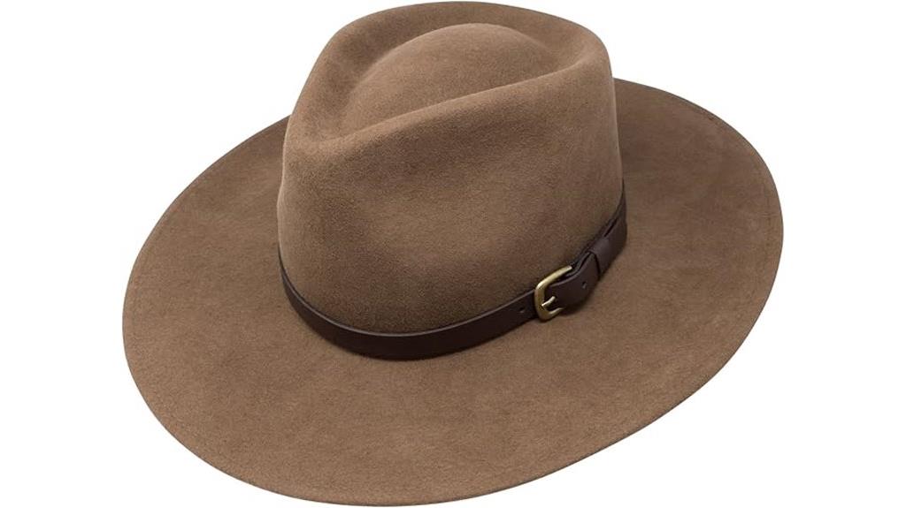 premium wide brim fedora