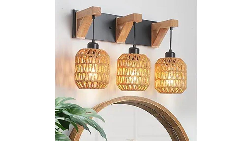 rattan wicker bathroom fixture