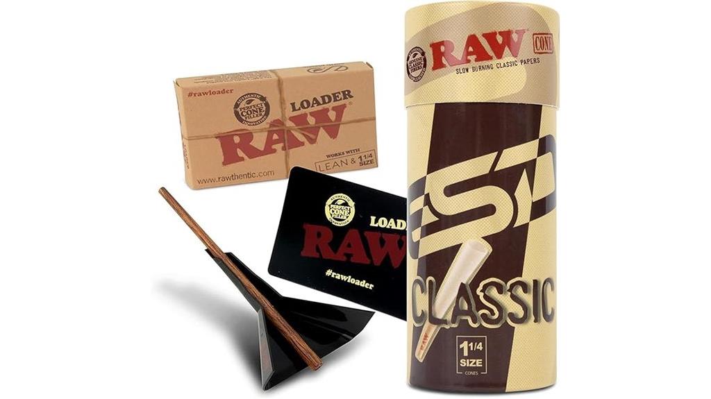 raw cones with loader