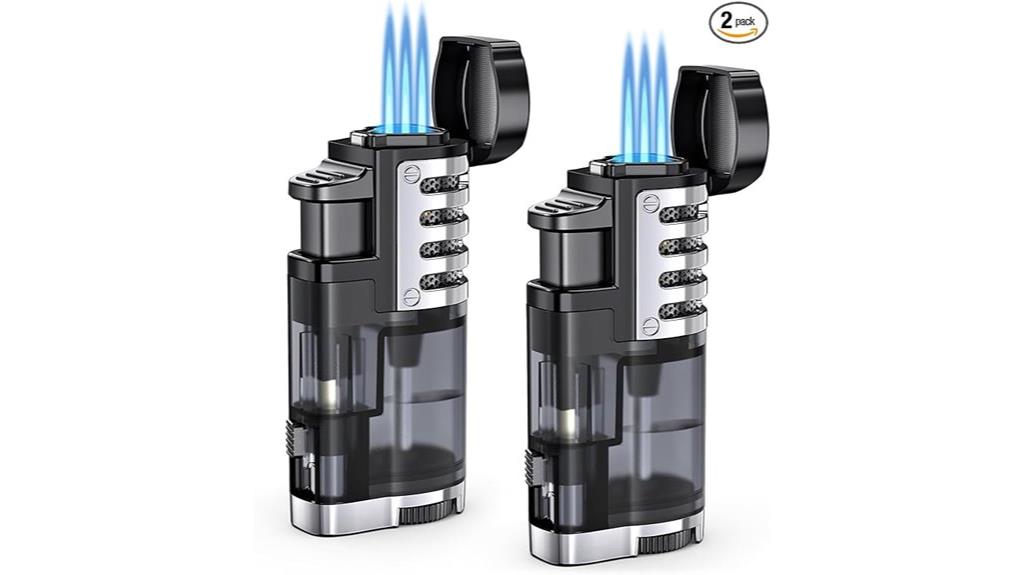 refillable triple flame lighters
