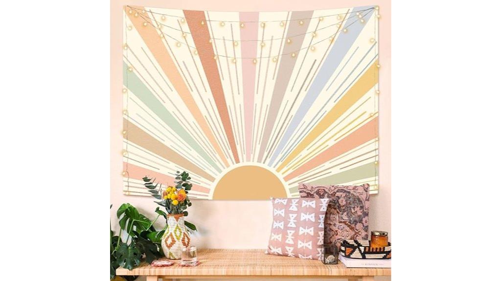 retro 70s sunrise tapestry