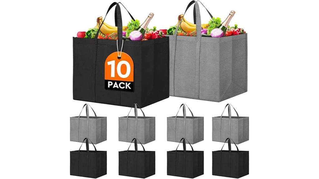 reusable grocery bag set