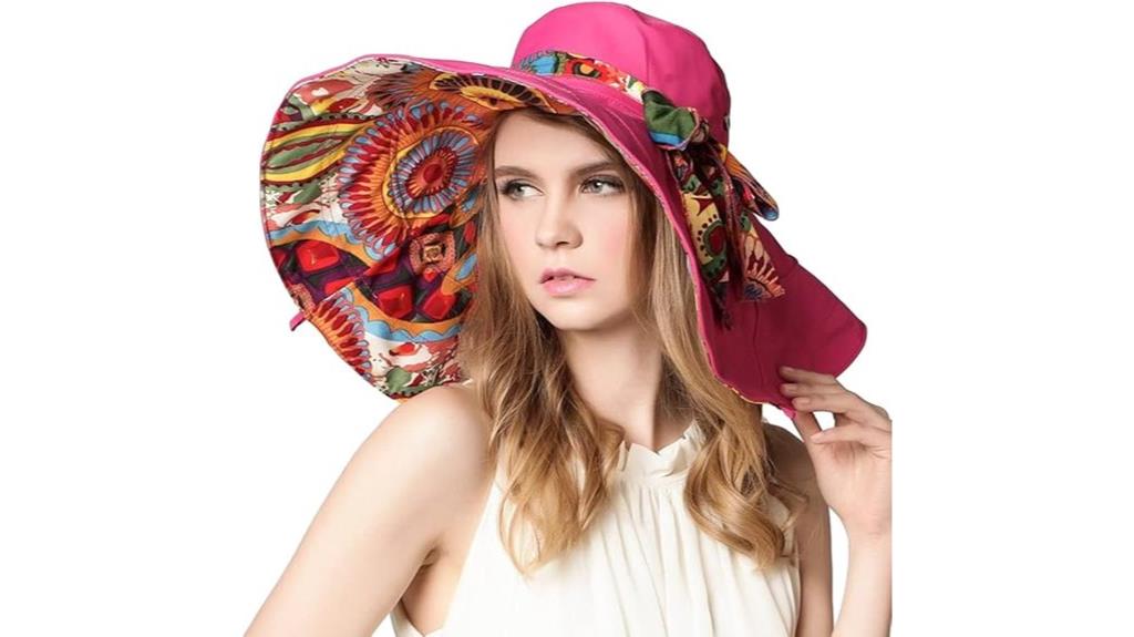 reversible wide brim hat