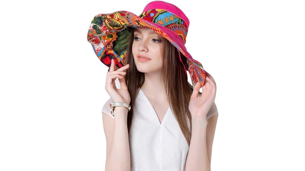 reversible wide brim hat