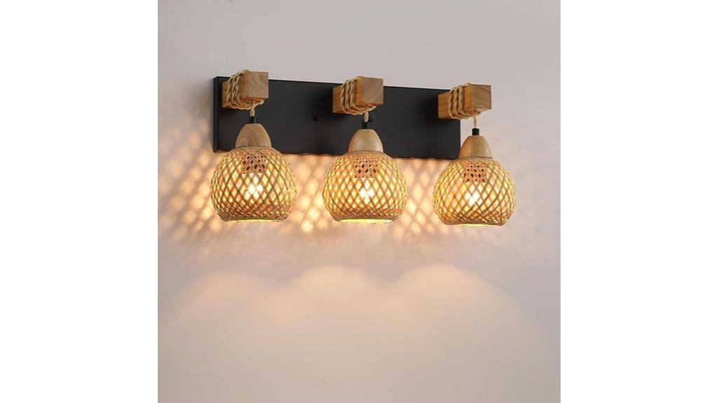 rustic farmhouse vanity lighting
