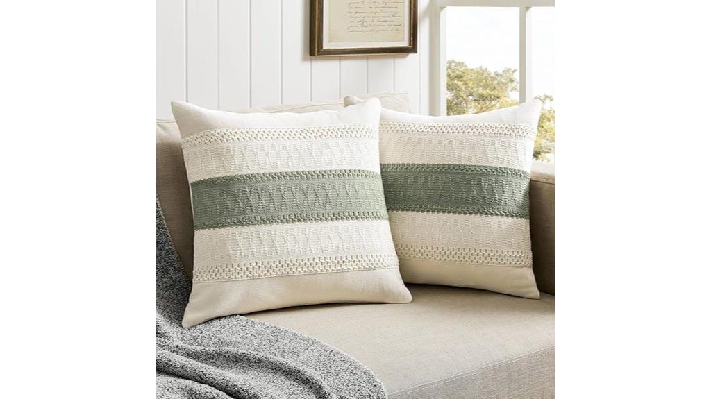 sage green pillow covers