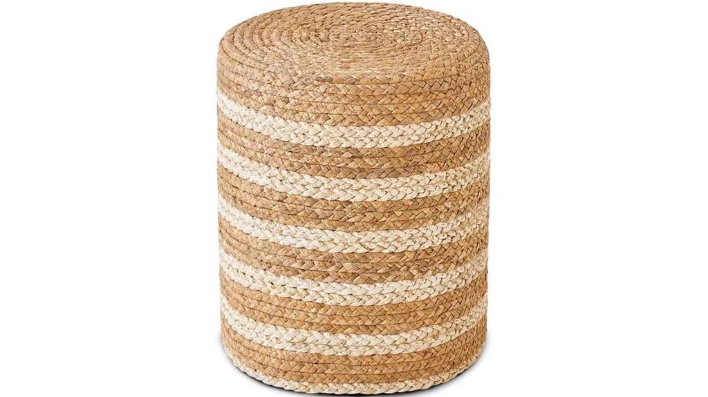 seagrass stool with mat