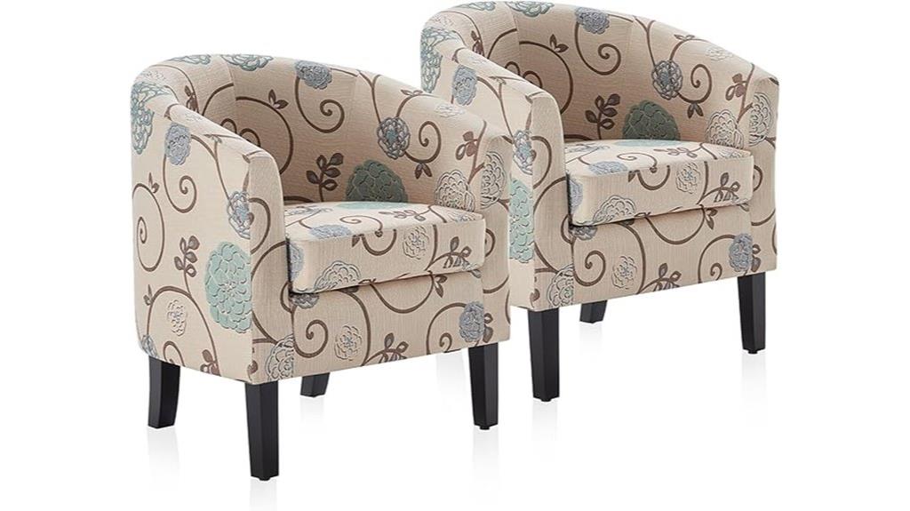 set of 2 living room chairs