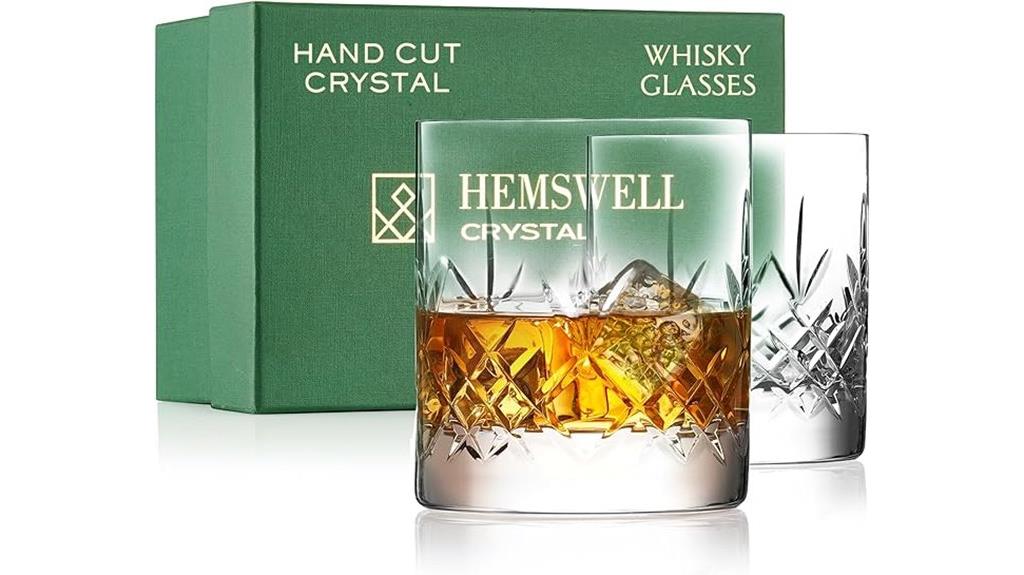 set of 2 whisky glasses