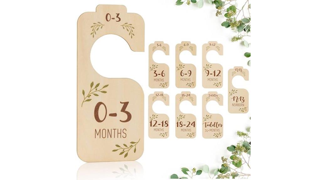 set of 8 baby closet dividers