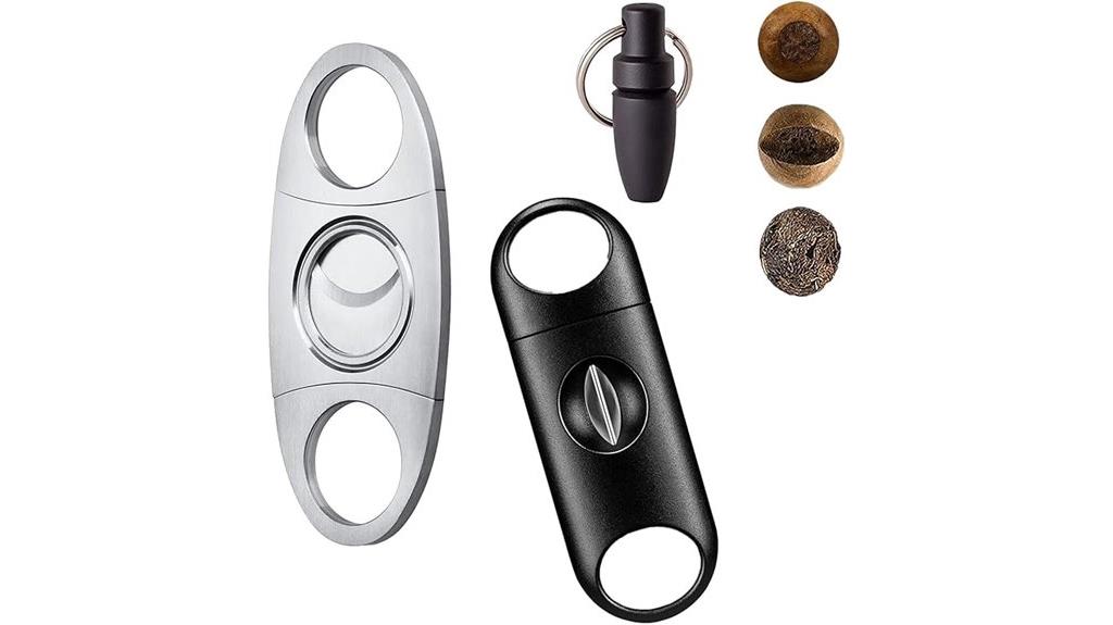 silver cigar cutter set