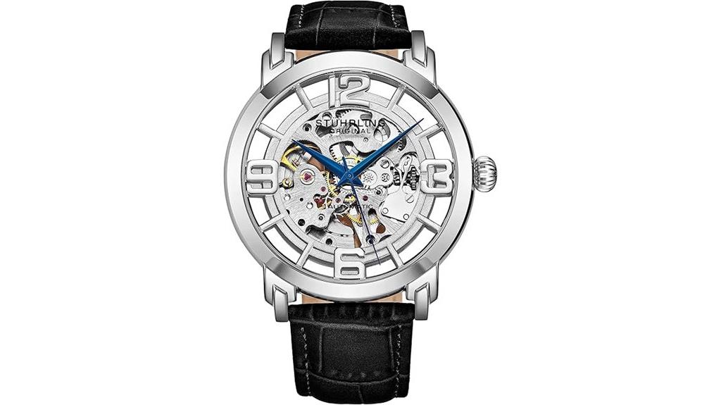 skeleton mechanical dress watch