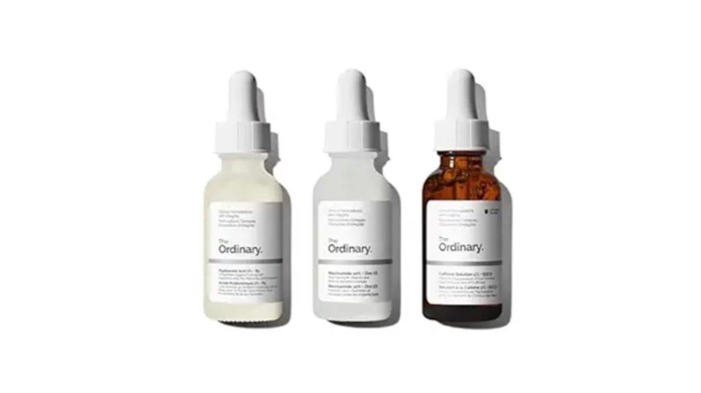 skincare trio with key actives