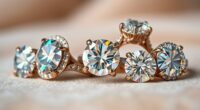 sparkling moissanite engagement rings