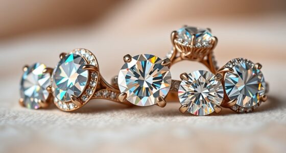 sparkling moissanite engagement rings