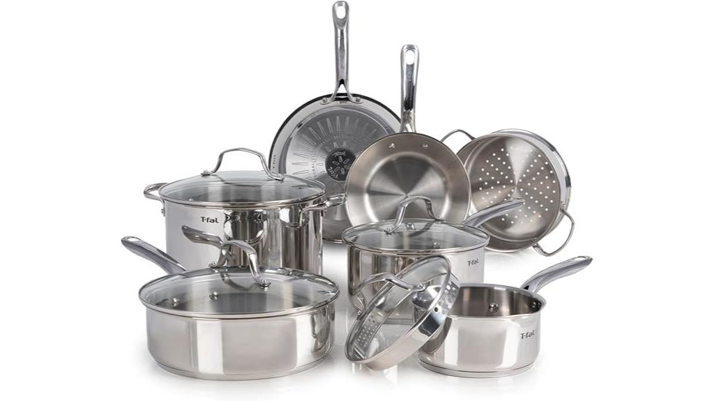 stainless steel 11 piece cookware
