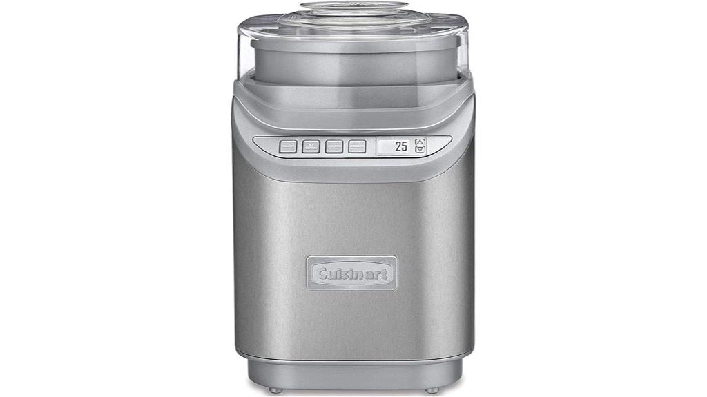 stainless steel ice cream maker