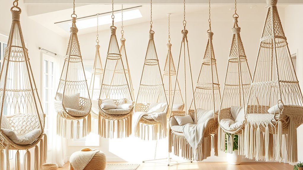 stylish comfortable macram chairs