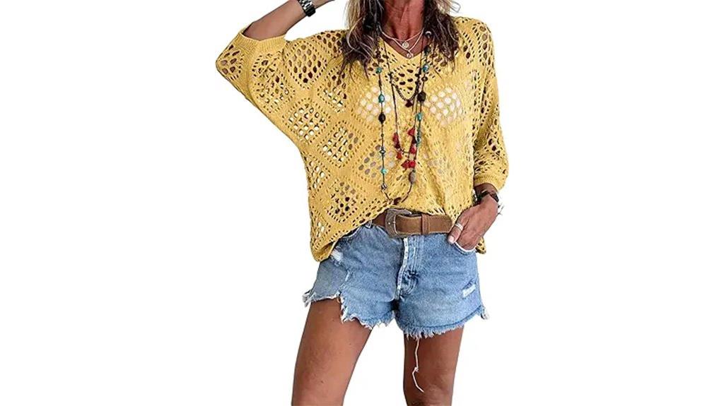 summer crochet long sleeve tops
