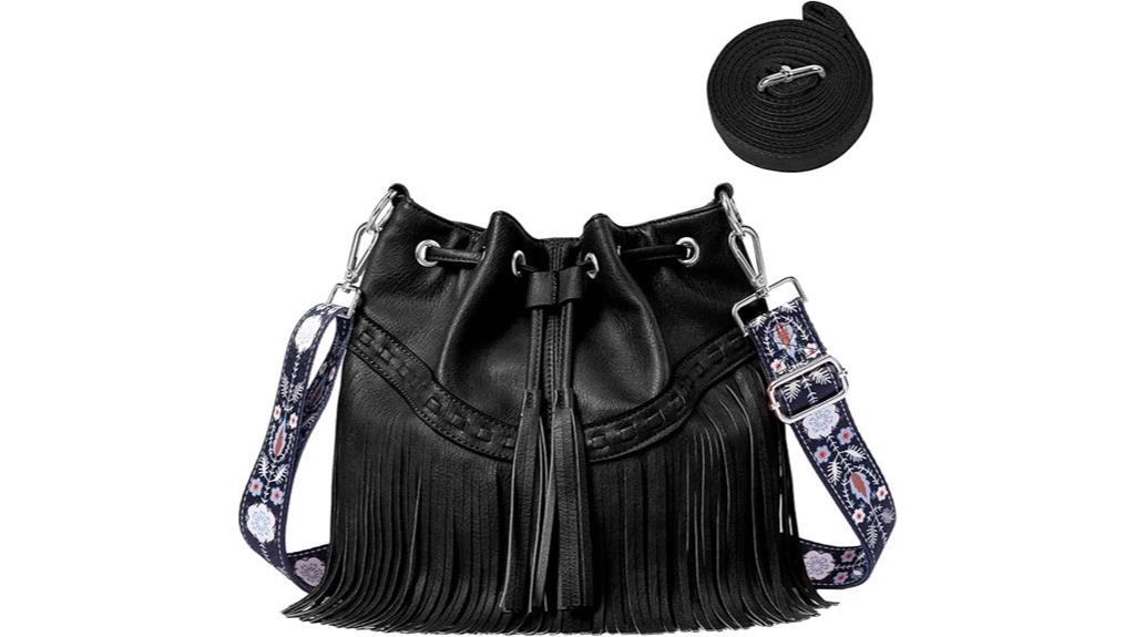 sunwel women s fringe hobo bag