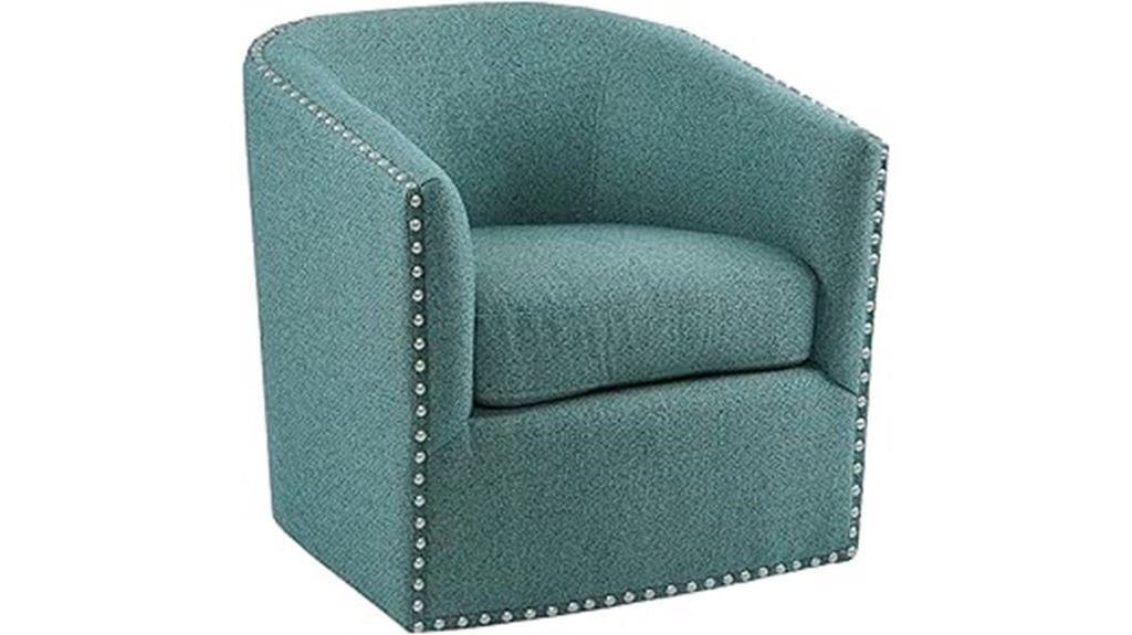 swivel barrel accent chair