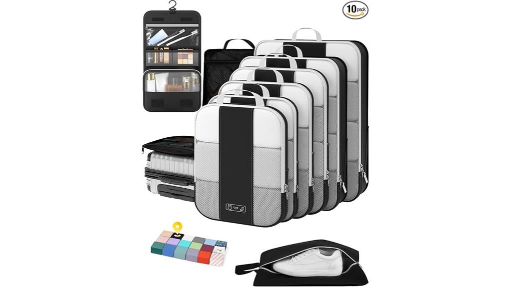 ten pack travel cubes