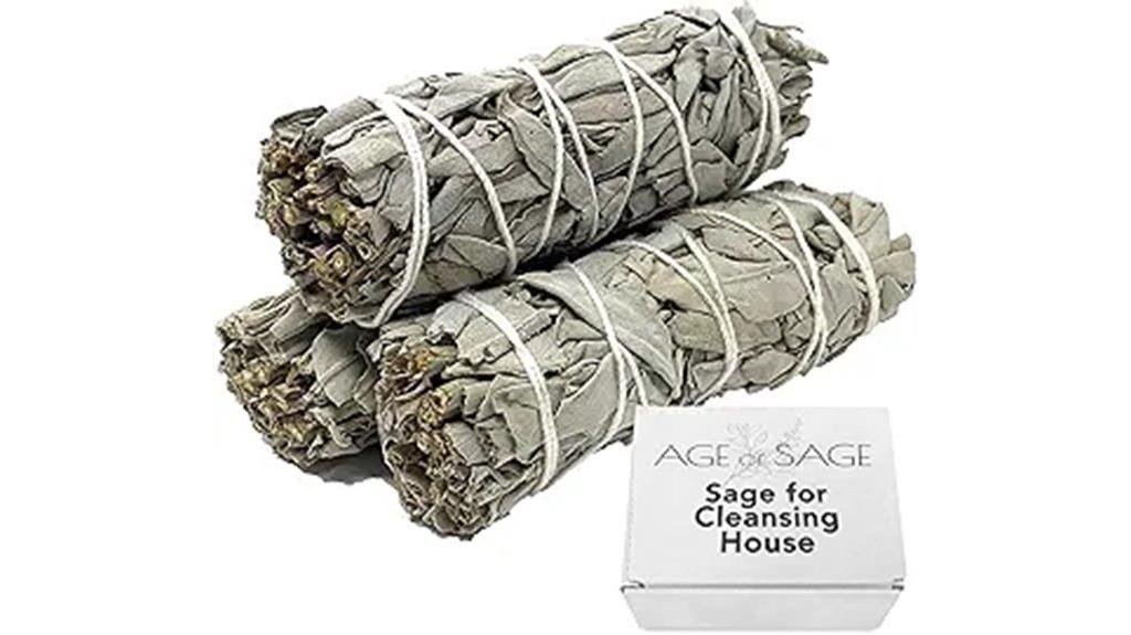 three white sage sticks
