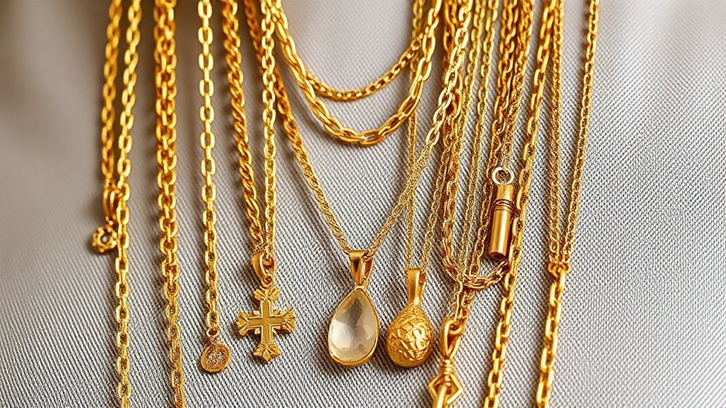 top 15 gold layered necklaces