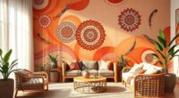 top boho mural wall decor