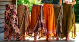 top boho wrap skirts