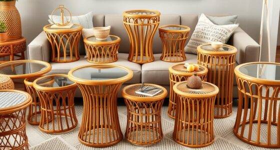 top rattan side tables
