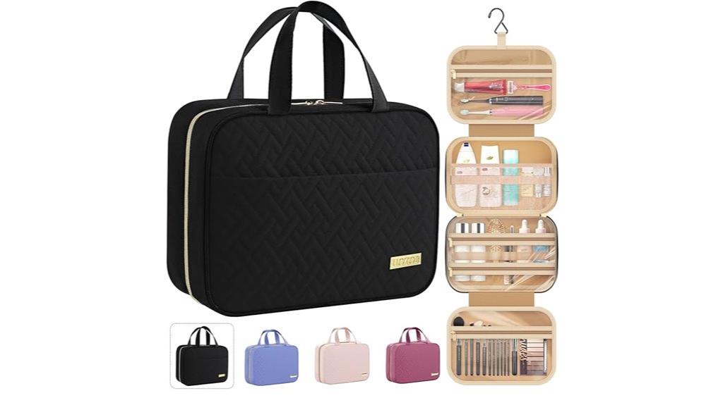travel toiletry bag with hook