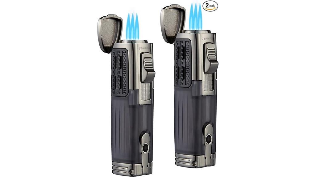 triple jet flame cigar lighter