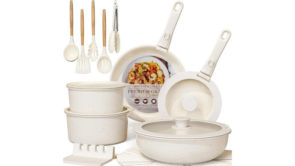 twenty one piece cookware set