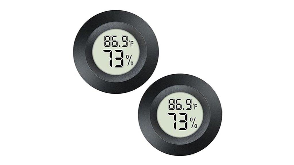 two pack mini hygrometer