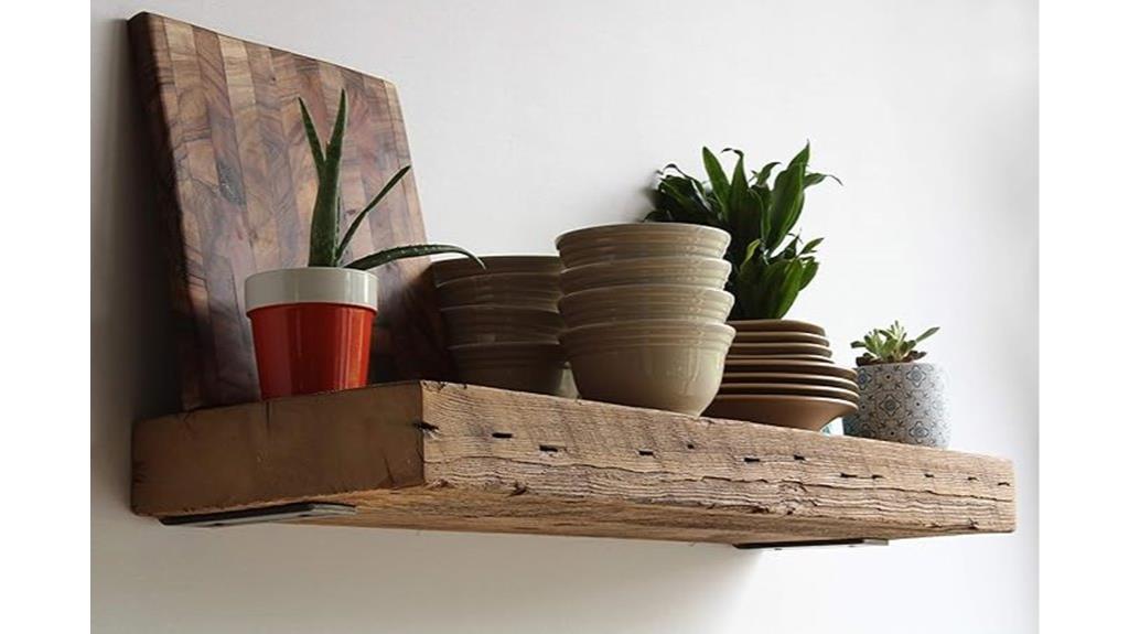urban barn wood shelves