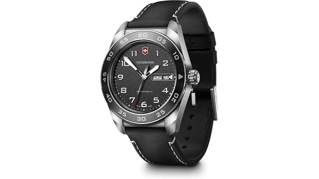 victorinox 42mm black dial