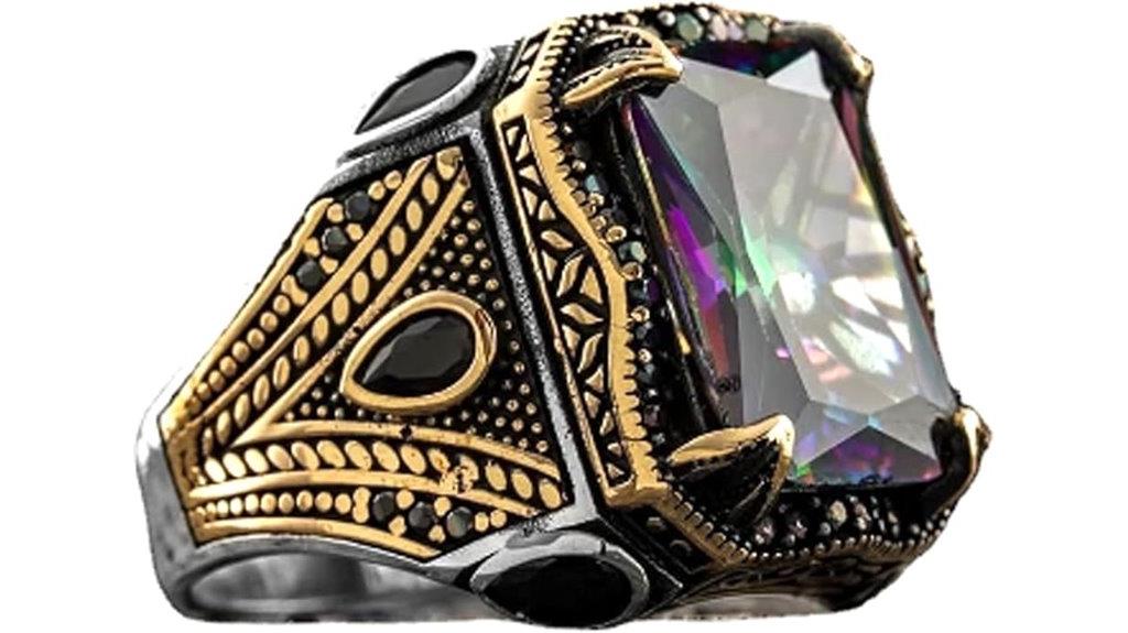 vintage gemstone cocktail ring