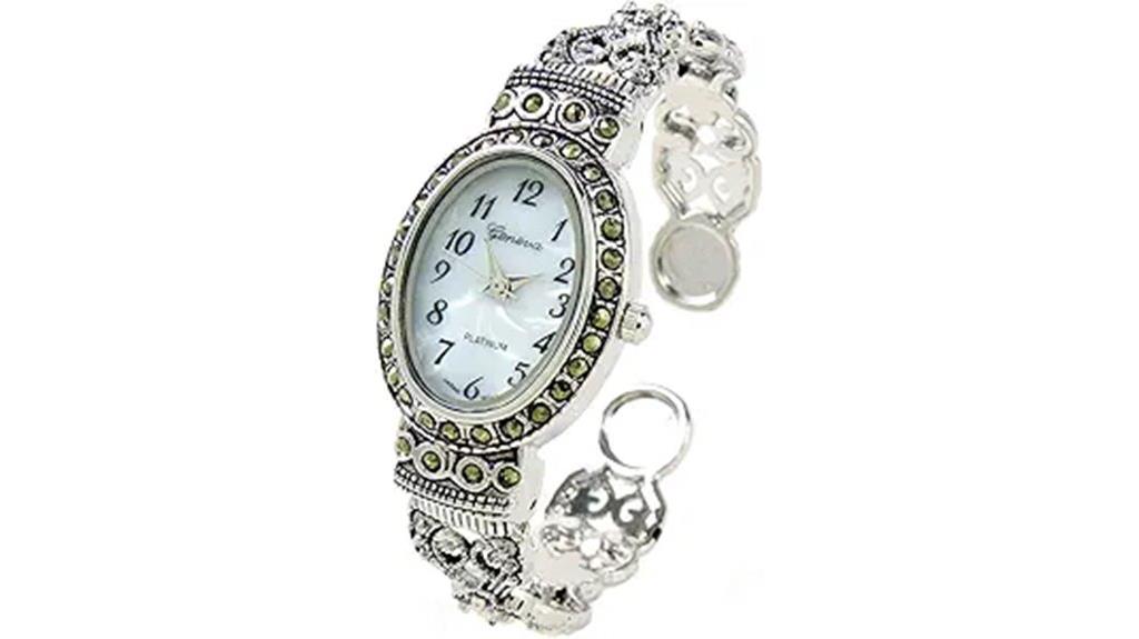 vintage marcasite crystal bangle