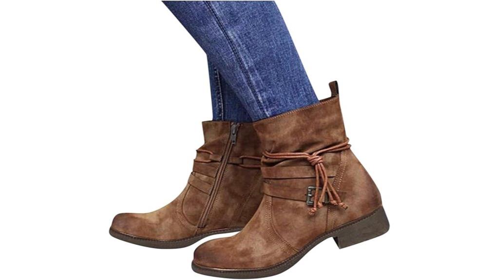 vintage suede lace up boots