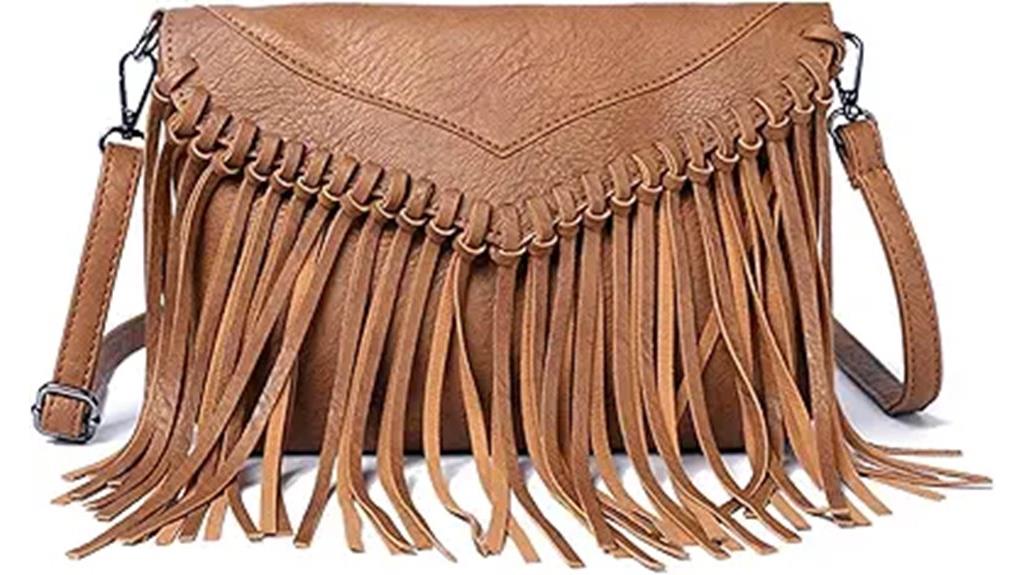 vintage vegan leather tassel