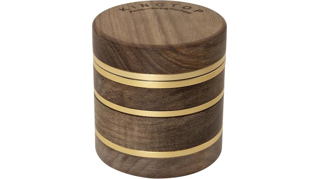 walnut aluminum manual grinder