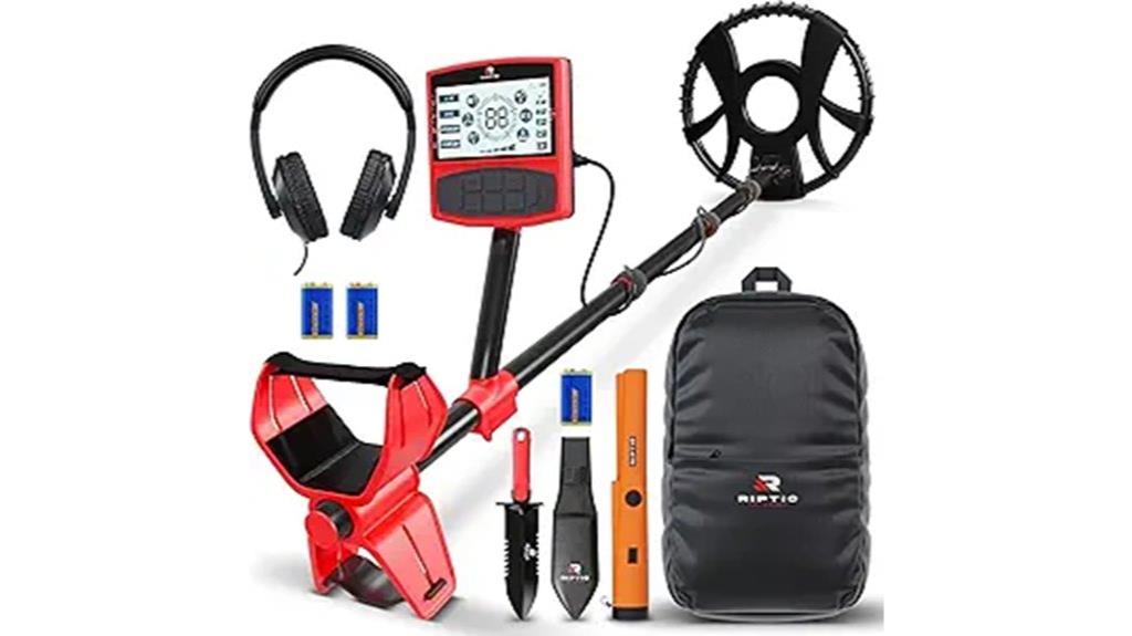 waterproof metal detector with pinpointer
